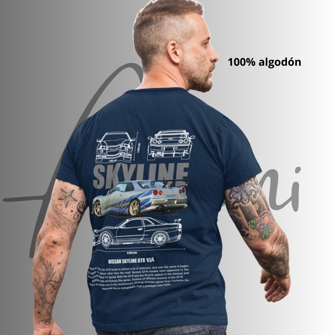 Skyline Gris - Playera