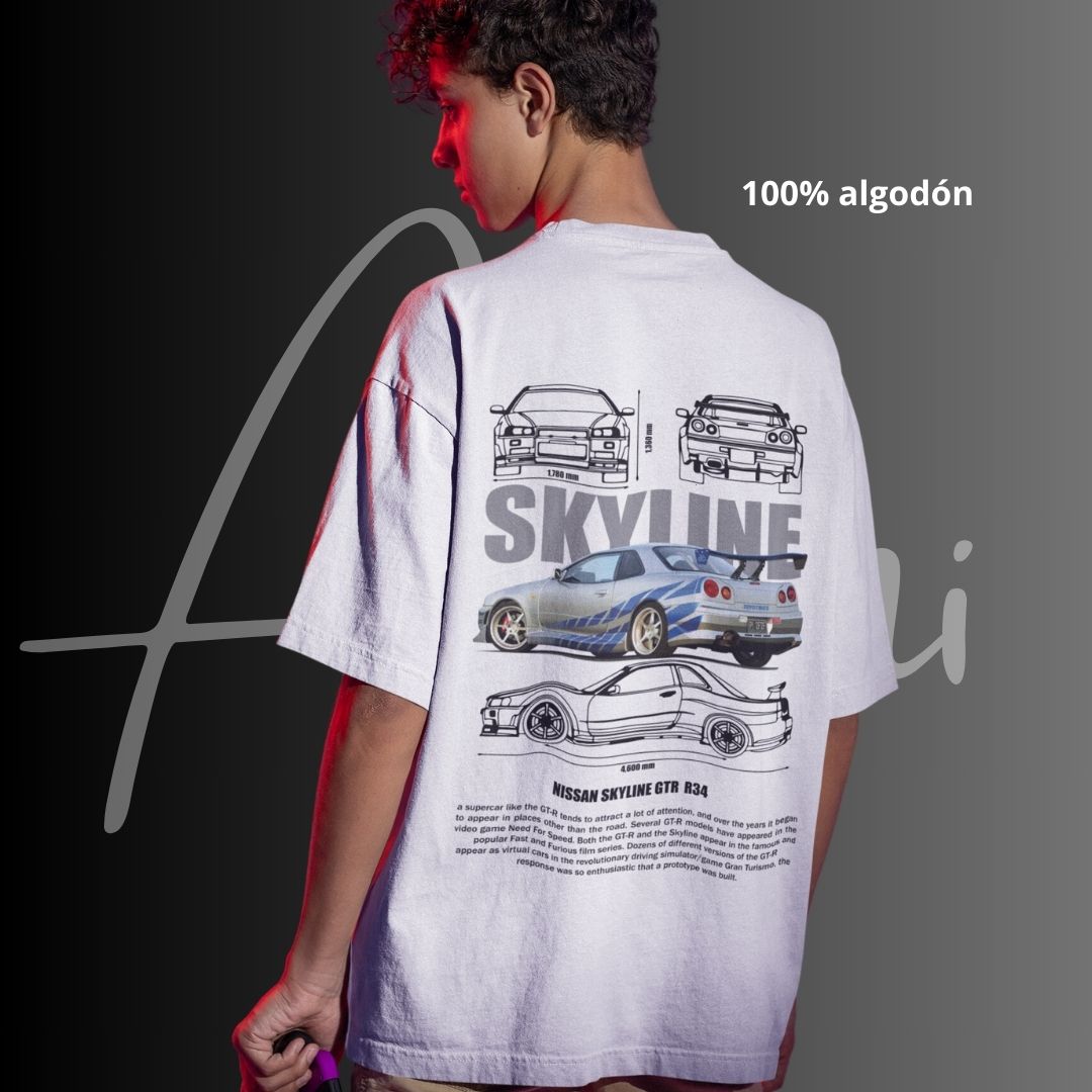 Skyline Gris - Playera