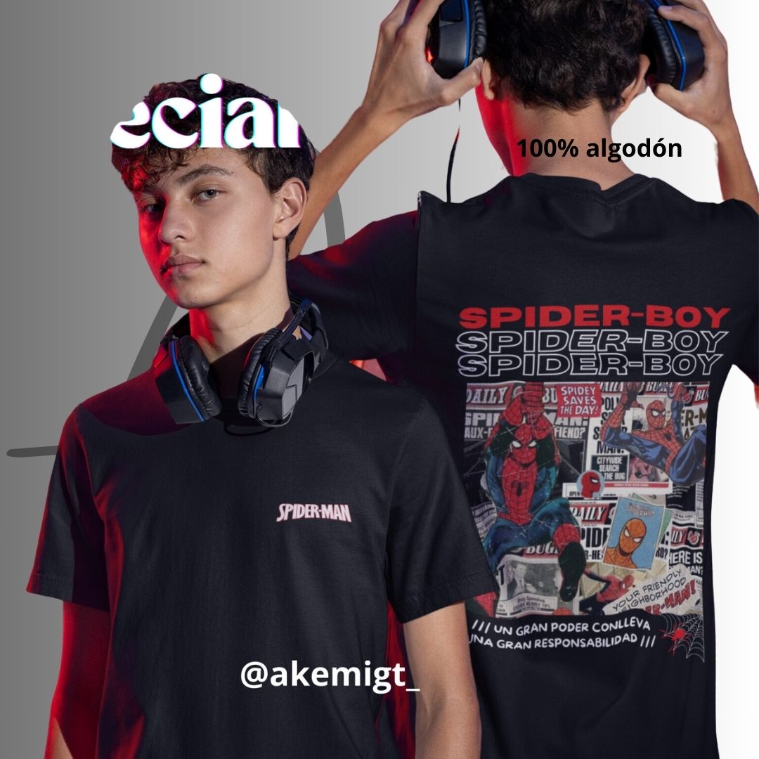 Spider boy- Playera