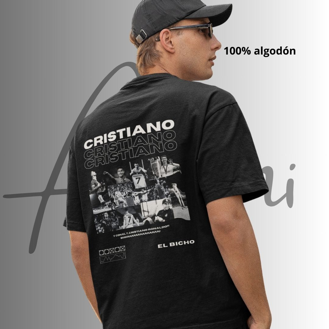 CR7 en Blanco y Negro - Playera